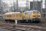 DB Netz 218 392-9 mit einem Fahrwegmesszug in Bremen Hbf.