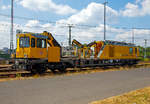   Das Tunnelinspektionsfahrzeug TIF 705 102 (Schweres Nebenfahrzeug Nr.99 80 9 146 002-7 D-DB) ist am 07.07.2018 beim ICE-Bahnhof Montabaur abgestellt.