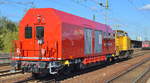 DB Netz Instandhaltung 203 309-0 (9280 1 203 309-0 D-DB) mit dem Hilfszug der DB Netz Notfalltechnik (D-DB 99 80 9370 054-5) am 27.09.18 Durchfahrt Bf.