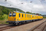 Messzug 720 302 / 719 302 von Netz Instandhaltung im Bahnhof Sassnitz.