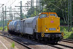 DB Netz 203 308-2 mit Spritzmittelzug und am Zugschluss 203 309-0 in Hamburg-Harburg 17.6.2020