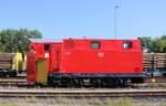 DB Netz Schneepflug 755 016 (99 80 9592 020-8 D-DBMP) am 07.09.2024 in Meiningen.