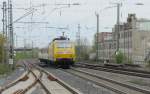 120 502 der DB Netzinstandhaltung am 30.4.13 bei der Durchfahrt Ahlen (Westf)