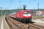 Seit Anfang Juli 2022 ist die DB Gebrauchtzug- Miete mich -112 139-1 anstelle der 112 131 mit dem DB-Entlastungszug für den Franken-Thüringen-Express (RE42) zwischen Nürnberg und