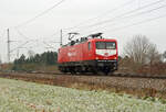 112 139 von DB Gebrauchtzug rollte am 29.01.23 im Dienste der WFL durch Gräfenhainichen Richtung Wittenberg.