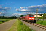 143 215 mit der S2 (Altdorf - Roth) bei Winkelhaid, 25.05.2020