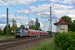 193 806 mit dem RE 4966 (Nürnberg Hbf - Coburg) bei Hirschaid, 29.05.2020