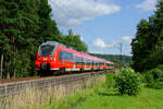 442 764 als S3 (Neumarkt (Oberpf) - Nürnberg Hbf) bei Postbauer-Heng, 03.07.2020