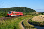 440 308 als RB 58130 (Treuchtlingen - Würzburg Hbf) bei Wettelsheim, 05.08.2020