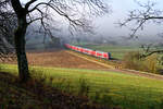 445 085 DB Regio als RB 59147 (Treuchtlingen - München Hbf) bei Breitenfurt, 20.02.2021