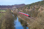 445 101 DB Regio als RB 59095 (Nürnberg Hbf - München Hbf) bei Dollnstein, 20.02.2021