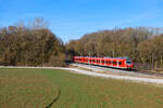 425 044 DB Regio als RB 58121 (Würzburg Hbf - Treuchtlingen) bei Uffenheim, 06.03.2021