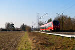 442 105 DB Regio als RE 59389 (Lichtenfels - Nürnberg Hbf) bei Bamberg, 24.03.2021