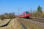 442 309 DB Regio als RE 4927/4907 (Sonneberg (Thür) Hbf / Saalfeld (Saale) - Nürnberg Hbf) bei Hirschaid, 24.03.2021