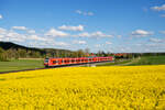 425 048 DB Regio als RB 58126 (Treuchtlingen - Würzburg Hbf) bei Lehrberg, 22.05.2021