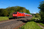 146 244 DB Regio zieht RE 4860 (München Hbf - Nürnberg Hbf) bei Postbauer-Heng, 23.05.2021