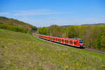 425 149 DB Regio als RB 58113 (Würzburg Hbf - Treuchtlingen) bei Marktbreit, 09.05.2021