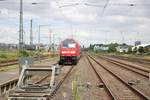 DB Regio Hessen 245 019 abgestellt am 10.07.18 in Bad Vilbel Bahnhof vom Bahnsteig aus fotografiert