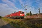 DB Regio 114 037 mit Doppelstockwagen in Rodenbach (Main Kinzig Kreis) am 17.09.19