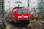 DB Regio Bombardier Traxx 146 260-5 am 06.01.24 in Frankfurt am Main Hauptbahnhof vom Bahnsteig aus fotografiert