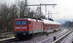 DB Regio Nordost mit  112 117-7  (NVR-Nummer   91 80 6112 117-7 D-DB ) mit dem RE3 nach Stralsund Hbf.