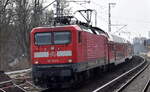 DB Regio AG - Region Nordost mit ihrer  112 102-9  (NVR:  91 80 6112 102-9 D-DB ) und dem RE 3 nach Stralsund Hbf.