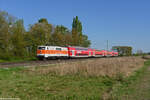 Am 19.04.2022 begegnete uns 111 111 mit einem RB48-Ersatzzug auf der linken Rheinstrecke bei Brühl in Richtung Köln HBF.