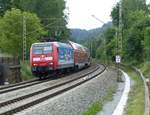 DB Regio 146 017 TRAXX AC 1 mit der S1 von Dresden nach Bad Schandau zwischen Rathen und Königstein am 30.5.2020