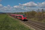 DB Regio Bombardier Talent2 442 113 am 03.04.21 in Nieder Mörlen 