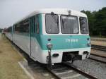 771 013-0 hat wohl die besten Tage als Planzug hinter sich Aufgenommen im UBB-Bahnhof Zinnowitz(17.07.10)