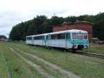 BR771 023-9(UBB)abgestellt in Hhe Bahnhof Seebad Heringsdorf.Aufgenommen am 27.08.06