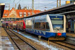 Durch den Tausch (wegen Wartung d.Fahrzeuge) der Triebwagen, die von Sassnitz und von Neustrelitz kamen, standen in Stralsund ein DB Talent 2 nach Rostock und ein UBB Stadler GTW nach Barth am