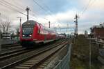 DB Regio Bombardier Doppelstock Steuerwagen am 22.01.22 in Frankfurt am Main Main Neckar Brücke 