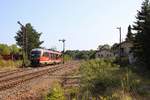 642 237 (Erzgebirgsbahn) fuhr am 14.09.19 einen Sonderzug von Olbernhau nach Katzhütte.