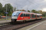 DB 642 234  Bergstadt Zschopau  als RB 23773 von Chemnitz Hbf nach Olbernhau-Grünthal, am 11.10.2024 in Niederwiesa.