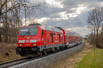 245 015 mit ihrer RB richtung Mühldorf bei Walpertskirchen am 28.03.2021