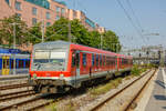 628 558 DB Regio Südostbayernbahn in München Hbf, Juni 2023.