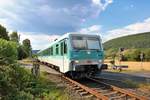 Westfrankenbahn 628 673 am 26.07.18 bei Miltenberg