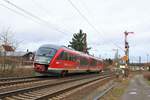 DB Westfrankenbahn 642 667 am 09.02.19 in Hanau Südeinfahrt