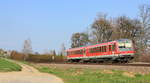 628 496 als RB Öhringen - Schwäbisch Hall-Hessental am 31.03.2019 bei Öhringen-Cappel.