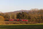 Unbekannter 642 als RE Heilbronn-Hessental am 24.03.2021 bei Neuenstein-Untereppach. 