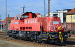 DeltaRail bei Rangiertätigkeiten mit der Voith Gravita 10 BB (NVR: 92 80 1261 006-1 D-NRAIL) am 16.03.20 Bf.