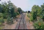 Eine Fahrt auf der Bahnstrecke Dessau–Gohrau-Rehsen (KBS 257) mit 670 003-2  Fürstin Louise  der Dessauer Verkehrs- und Eisenbahngesellschaft (DVE) als DWE75710 von Dessau Hbf nach