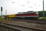 232 223-8 der DGT bei Rangierarbeiten im Bahnhof Eschwege.