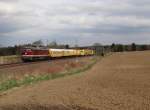 232 223 der DGT zu sehen am 17.04.15 an der Schöpsdrehe bei Plauen/V.