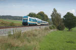 223 072 mit dem ALX 84106 von München Hbf nach Hof Hbf bei Naabdemenreuth, 30.09.2017