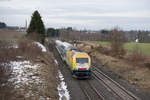 ER20-013  Bodo  mit dem ALX 84104 von Hof Hbf nach München Hbf bei Martinlamitz (Grüße an den Tf!), 25.01.2018