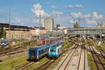 183 002 setzt am 21.08.2022 im Münchener Hbf um.