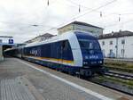 Der ALEX mit der ER 20, 223 081 ( 9280 1223 081-1 D-DLB ) in Regensburg HBF am 3.10.2022