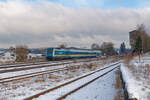 223 069 DLB mit dem ALX 79857 (München Hbf - Hof Hbf) bei Pechbrunn, 31.12.2020